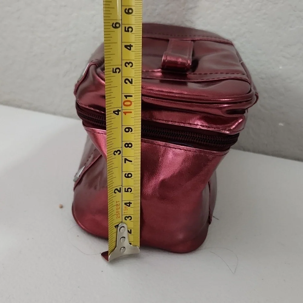 Avon Metallic redish pink makeup bag